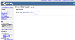 Desktop Screenshot of geeklog.lucid.net.au